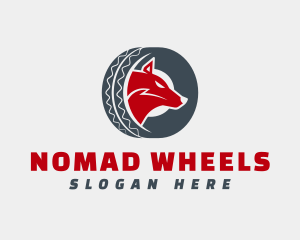 Wolf Tire Wheel logo design