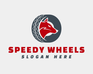 Wolf Tire Wheel logo design