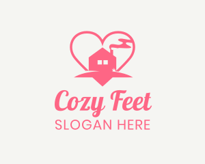 Heart Cozy Home logo design