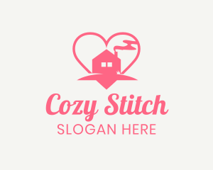 Heart Cozy Home logo design