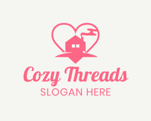 Heart Cozy Home logo design