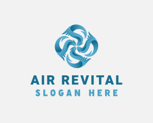 HVAC Cooling Fan logo design