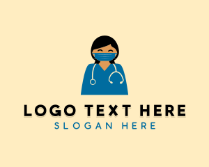 Doctor Nurse Face Mask logo design