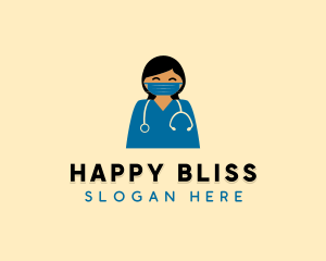 Doctor Nurse Face Mask logo design