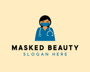 Doctor Nurse Face Mask logo design