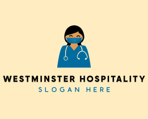 Doctor Nurse Face Mask logo design