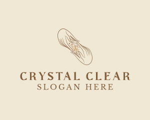 Fashion Crystal Hand logo design