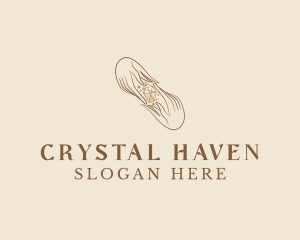 Fashion Crystal Hand logo design