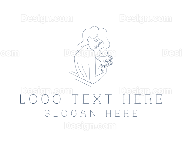 Nude Woman Body Logo