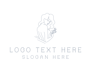 Nude Woman Body logo design