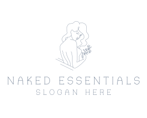 Nude Woman Body logo design