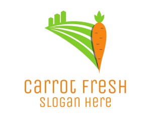 City Farm Carrot logo design