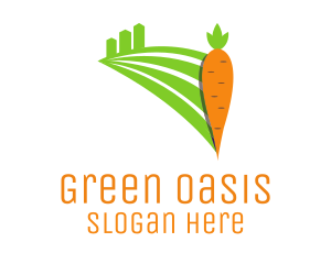 City Farm Carrot logo design