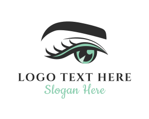 Eyelashes Eyebrow Beauty Salon logo design