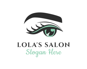 Eyelashes Eyebrow Beauty Salon logo design