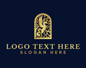 Luxury - Luxury Pegasus Arch logo design