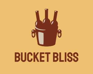 Brown Beer Bucket logo design