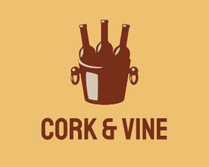 Brown Beer Bucket logo design