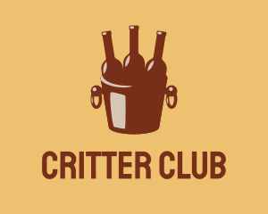 Brown Beer Bucket logo design