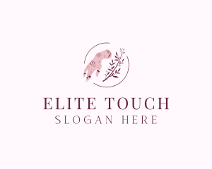 Floral Nail Art logo design