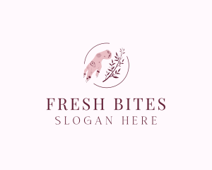 Floral Nail Art logo design