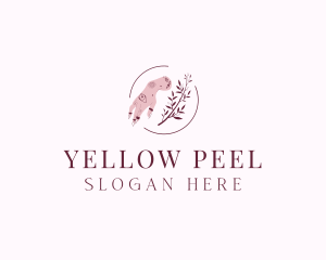 Floral Nail Art logo design