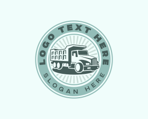 Dump Truck Vehicle logo design