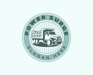 Dump Truck Vehicle Logo