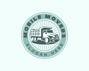 Dump Truck Vehicle logo design