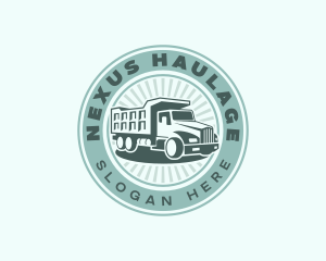 Dump Truck Vehicle logo design