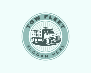 Dump Truck Vehicle logo design