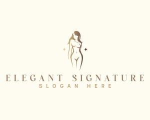 Elegant Woman Sexy Body logo design