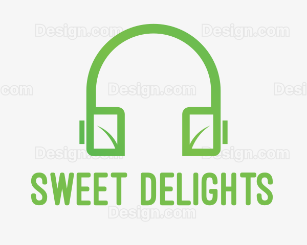 Green Leaf Headphones Logo