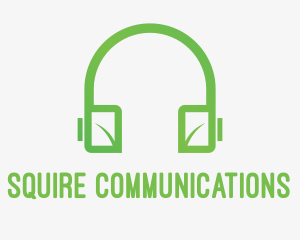 Green Leaf Headphones logo design