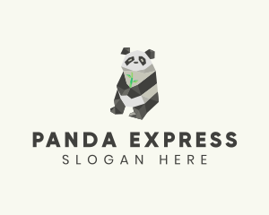 Bamboo Panda Bear logo design