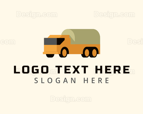 Logistics Tank Truck Transport Logo