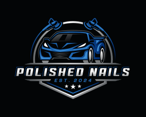 Polishing Car Detailing logo design