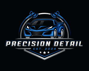 Polishing Car Detailing logo design