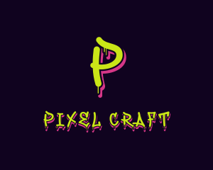 Paint Drip Graffiti Art logo