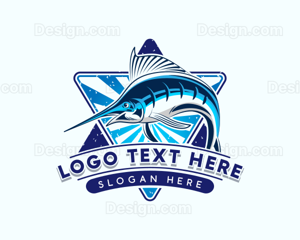 Fisherman Aquatic Fish Logo