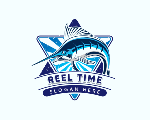 Fisherman Aquatic Fish logo