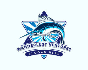 Fisherman Aquatic Fish logo