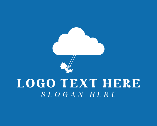 Cloudy logo example 2