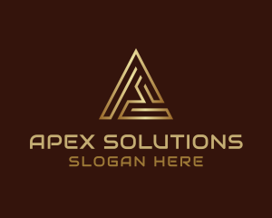 Generic Golden Triangle Letter A logo design