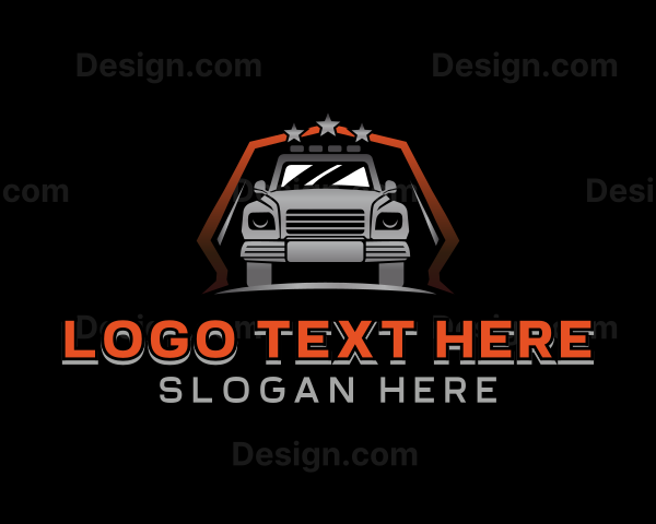 Transportation Pickup Truck Logo