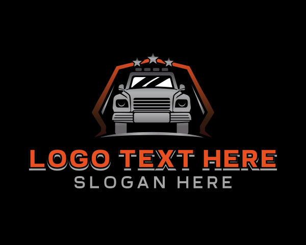 Pickup Truck logo example 1