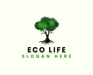 Eco Park Tree logo design