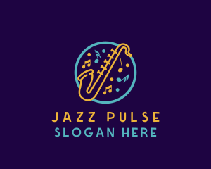 Jazz  Music Saxophone logo
