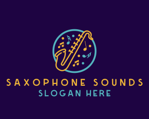 Jazz  Music Saxophone logo