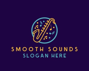 Jazz  Music Saxophone logo